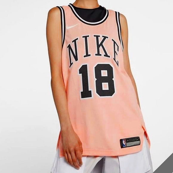 Nike Other - Nike NIKELAB Aeroswift NBA Jersey #18 Pink Size Small
